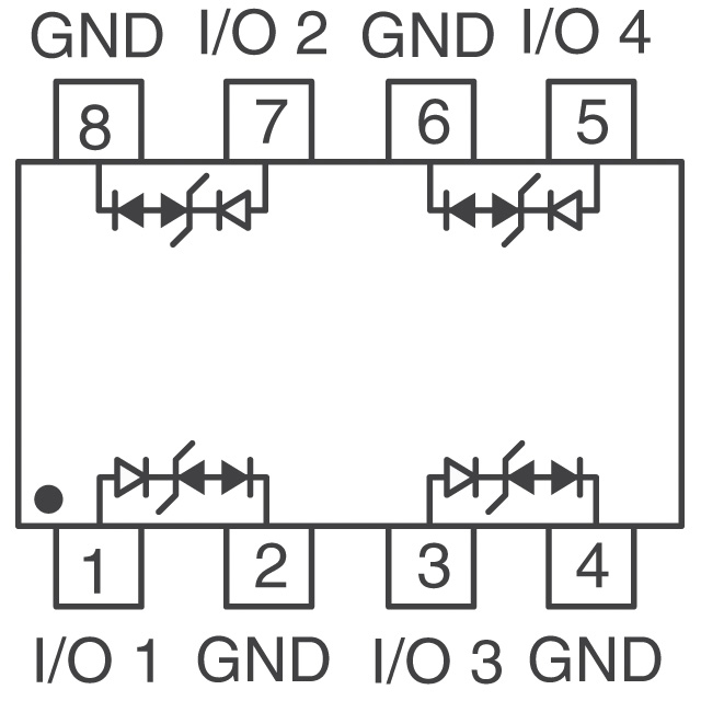 CDNBS08-SLVU2.8-4 Bourns Inc. TVS - Dioden